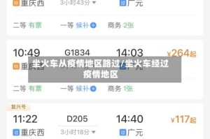 坐火车从疫情地区路过/坐火车经过疫情地区