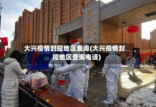 大兴疫情封控地区查询(大兴疫情封控地区查询电话)-第2张图片